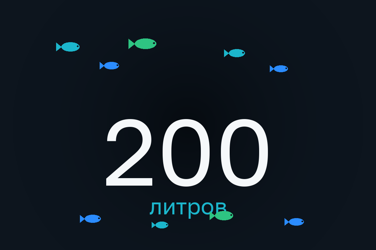 Аквариум на 200 литров: кого заселить