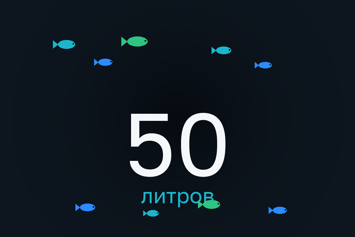 Аквариум на 50 литров: кого заселить