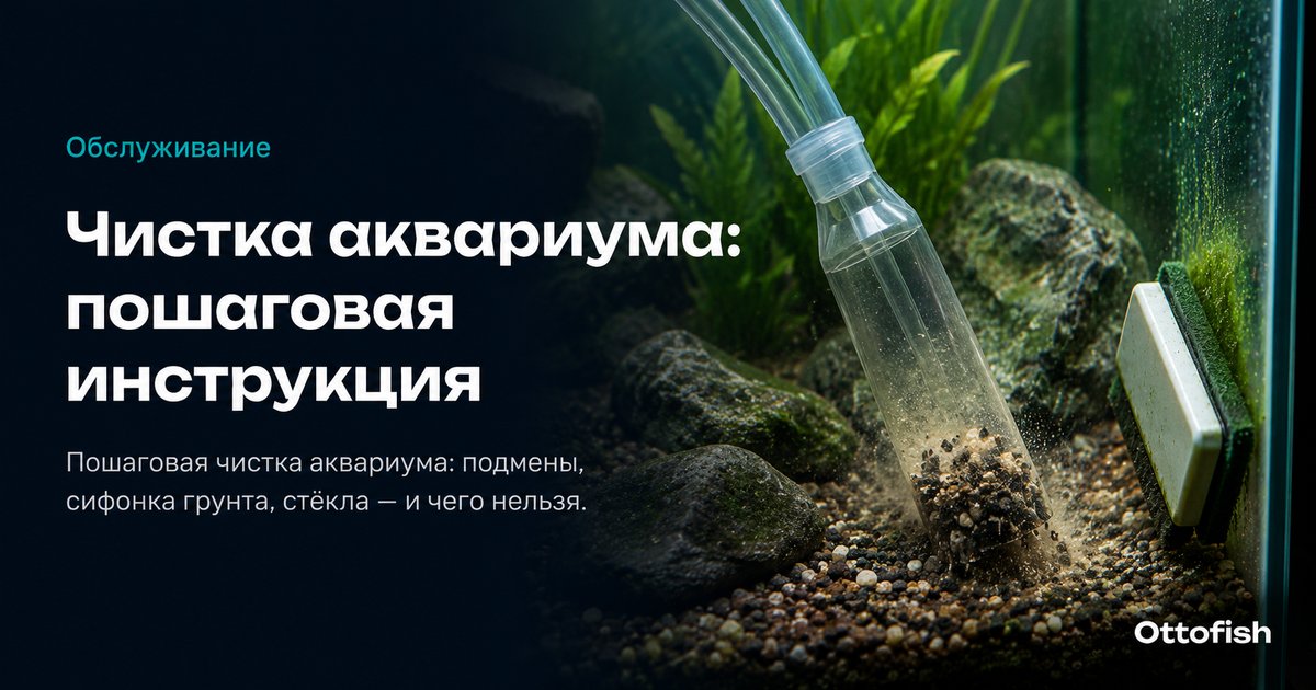 Чистка аквариума: пошаговая инструкция