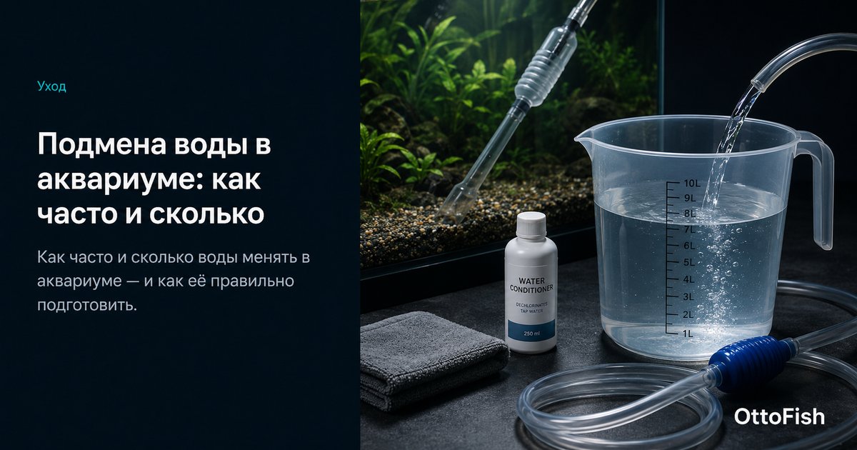 Подмена воды в аквариуме: как часто и сколько