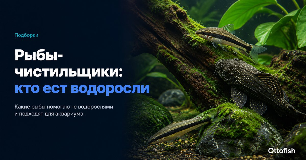 Рыбы-чистильщики: кто ест водоросли