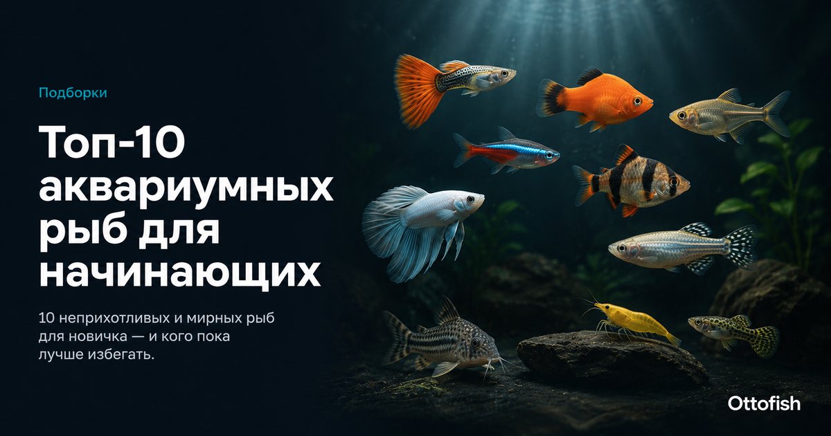 Топ-10 аквариумных рыб для начинающих