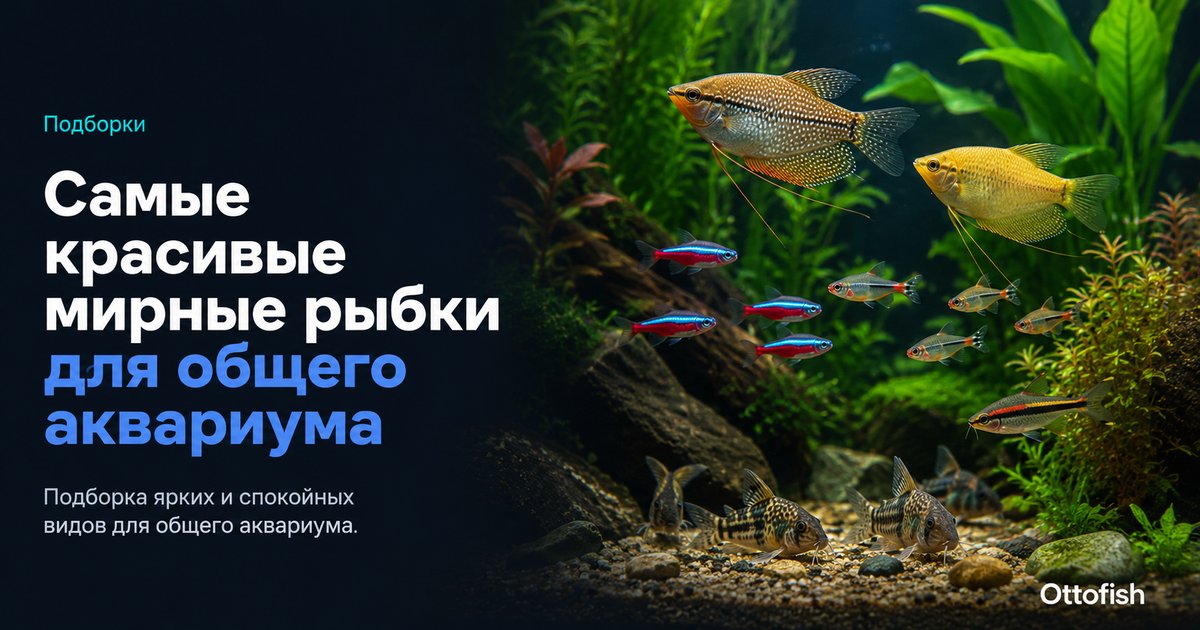 Самые красивые мирные аквариумные рыбки