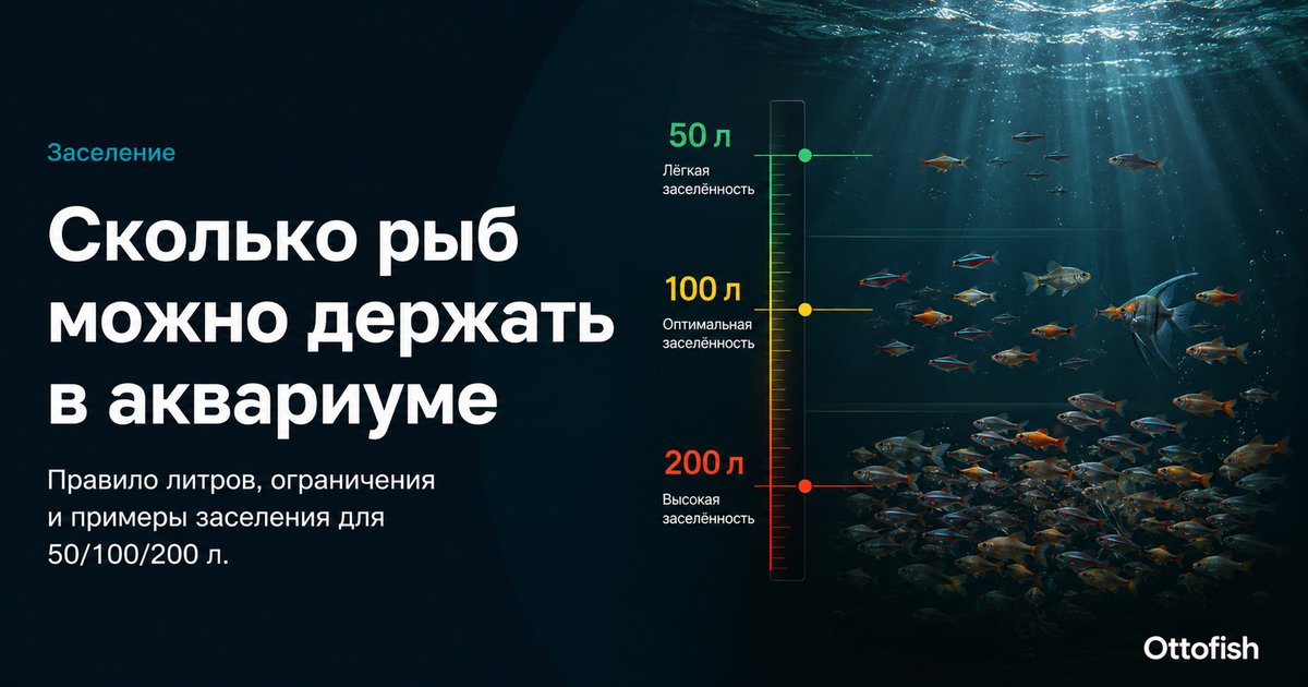 Сколько рыб можно держать в аквариуме